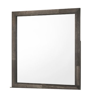 Rustic Contemporary Gray Youth Mirror - Alix
