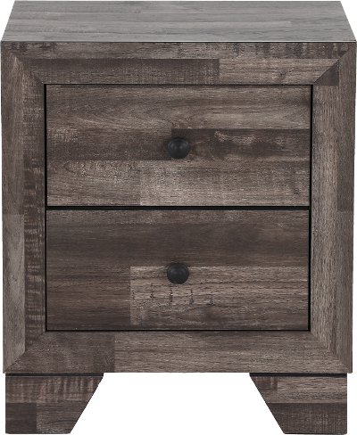 Alix Rustic Contemporary Gray Youth Nightstand