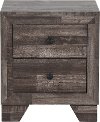 Rustic Contemporary Gray Youth Nightstand - Alix