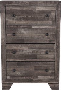 Rustic Contemporary Gray Youth Chest of Drawers - Alix