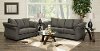 Contemporary Charcoal 2 Piece Living Room Set - Shasta