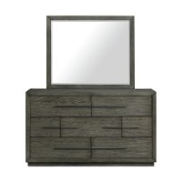 Modern Oak Gray Dresser - Emory-5