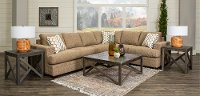 Contemporary Gold 2 Piece Sectional Sofa - Sullivan
