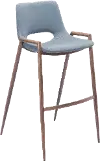 Retro Gray Bar Stool (Set of 2) - Desi