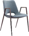 Retro Gray Dining Room Chair (Set of 2) - Desi