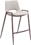 Retro Beige Counter Height Stool (Set of 2) - Desi