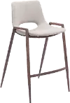 Retro Beige Counter Height Stool (Set of 2) - Desi