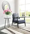 Rocky Modern Gray Velvet Arm Chair