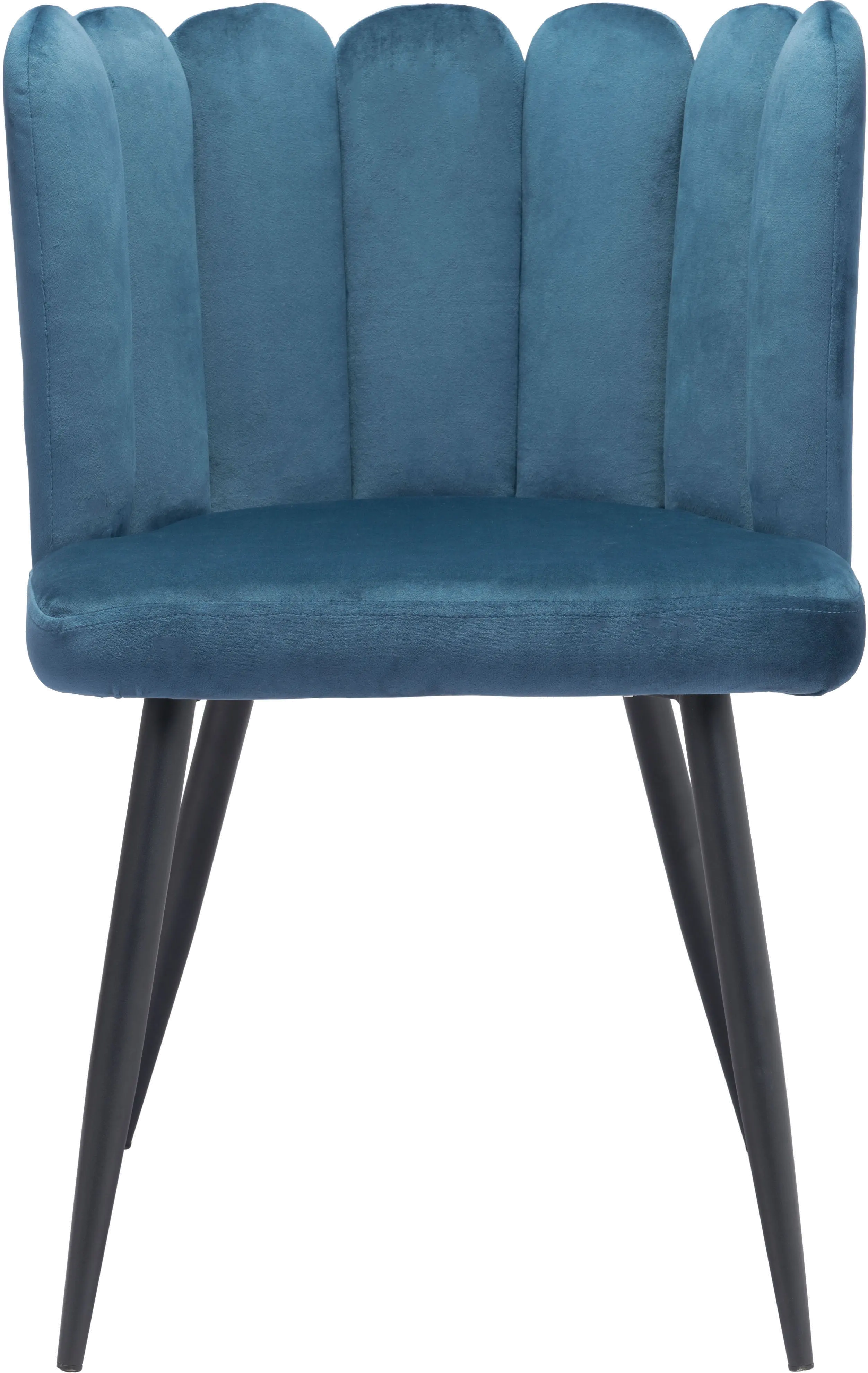 Blue Velvet Upholstered Dining Room Chair (Set of 2) - Adele-2