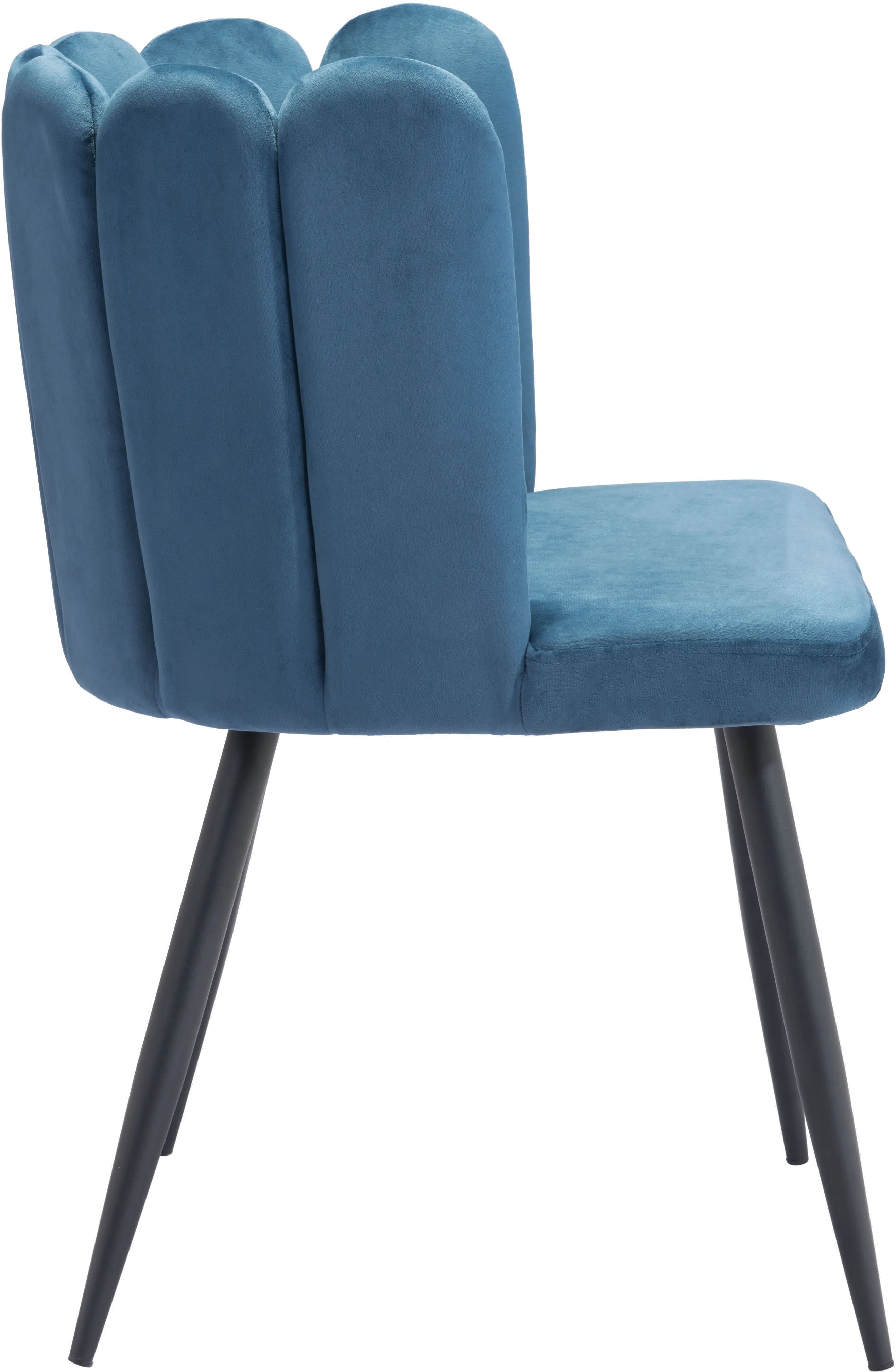 Blue Velvet Upholstered Dining Room Chair (Set of 2) - Adele-4