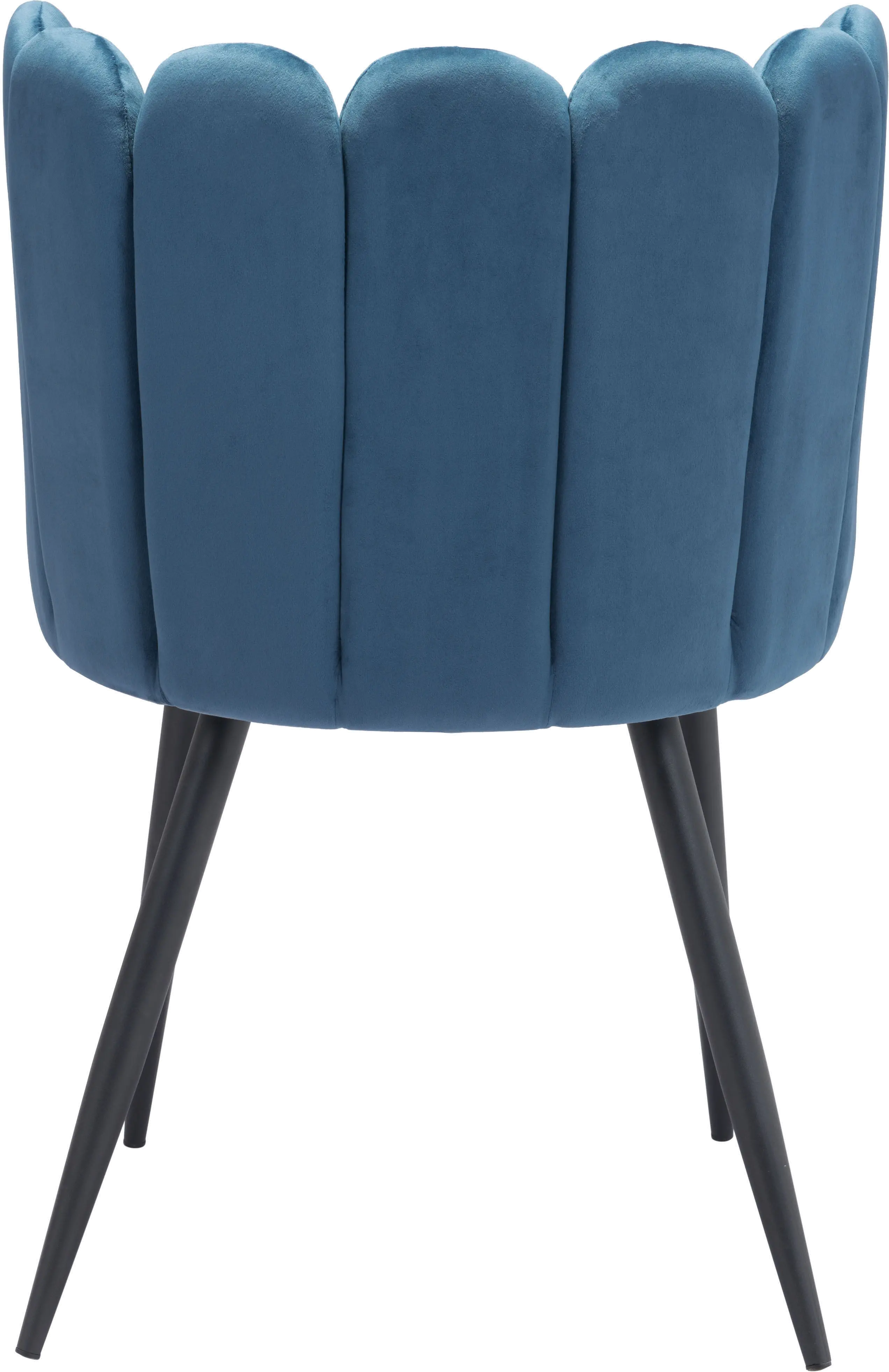 Blue Velvet Upholstered Dining Room Chair (Set of 2) - Adele-5
