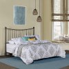 KIT Classic Black Pewter Queen Metal Bed - Sloan