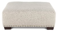 Middleton Contemporary Cement Beige Cocktail Ottoman