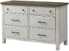 Tranquil Rock Weathered White Dresser