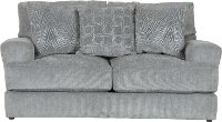 Contemporary Shark Gray Loveseat - Lamar