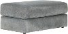 Contemporary Shark Gray Ottoman - Lamar
