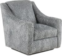 Contemporary Gray Swivel Accent Chair - Lamar
