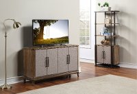Mid Century Aged Brown Storage Cabinet - Bradenton-2