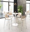 Pink and Silver Bar Stool (Set of 2) - Ace