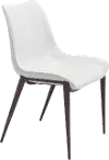 White and Walnut Dining Room Chair (Set of 2) - Magnus