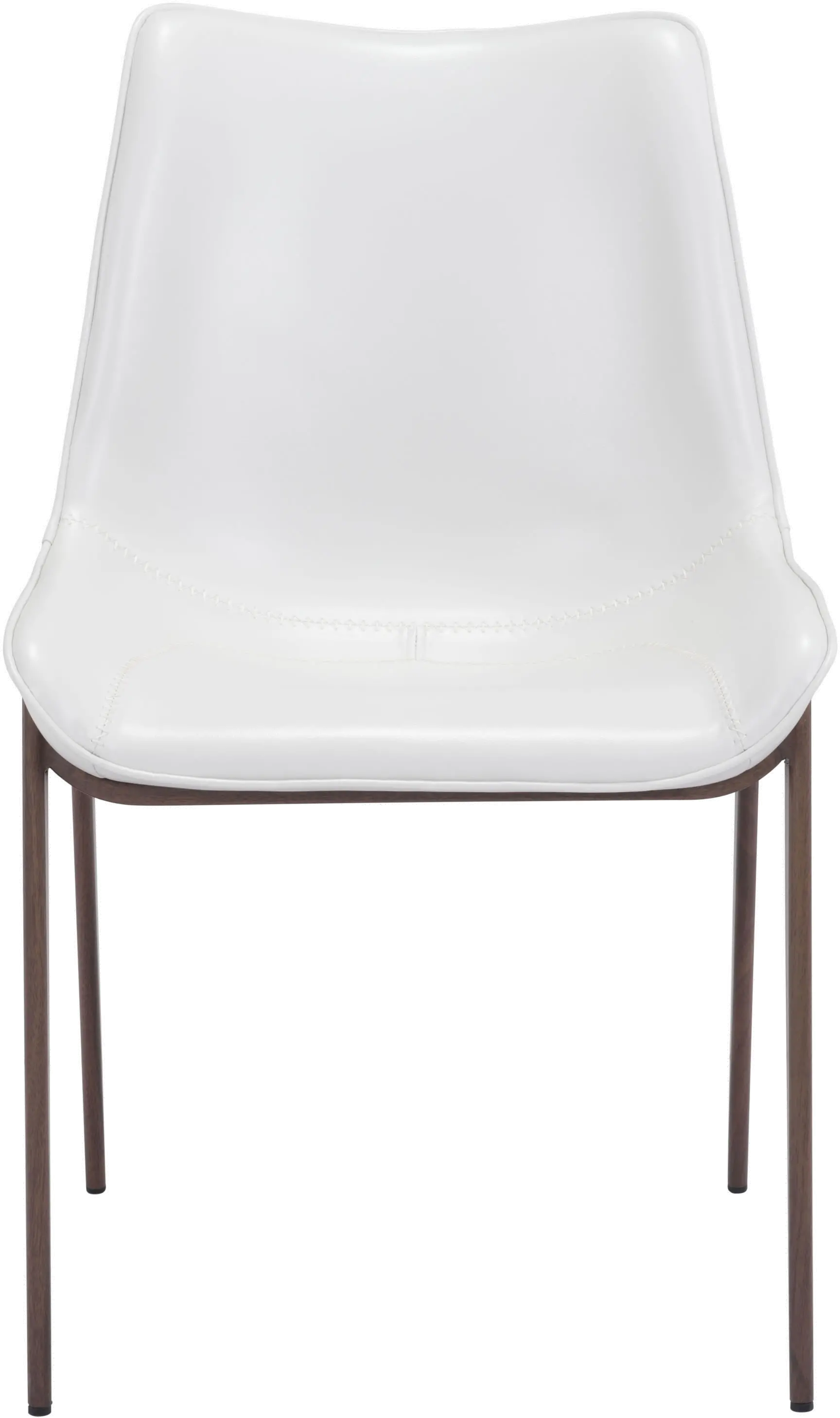 White and Walnut Dining Room Chair (Set of 2) - Magnus-4