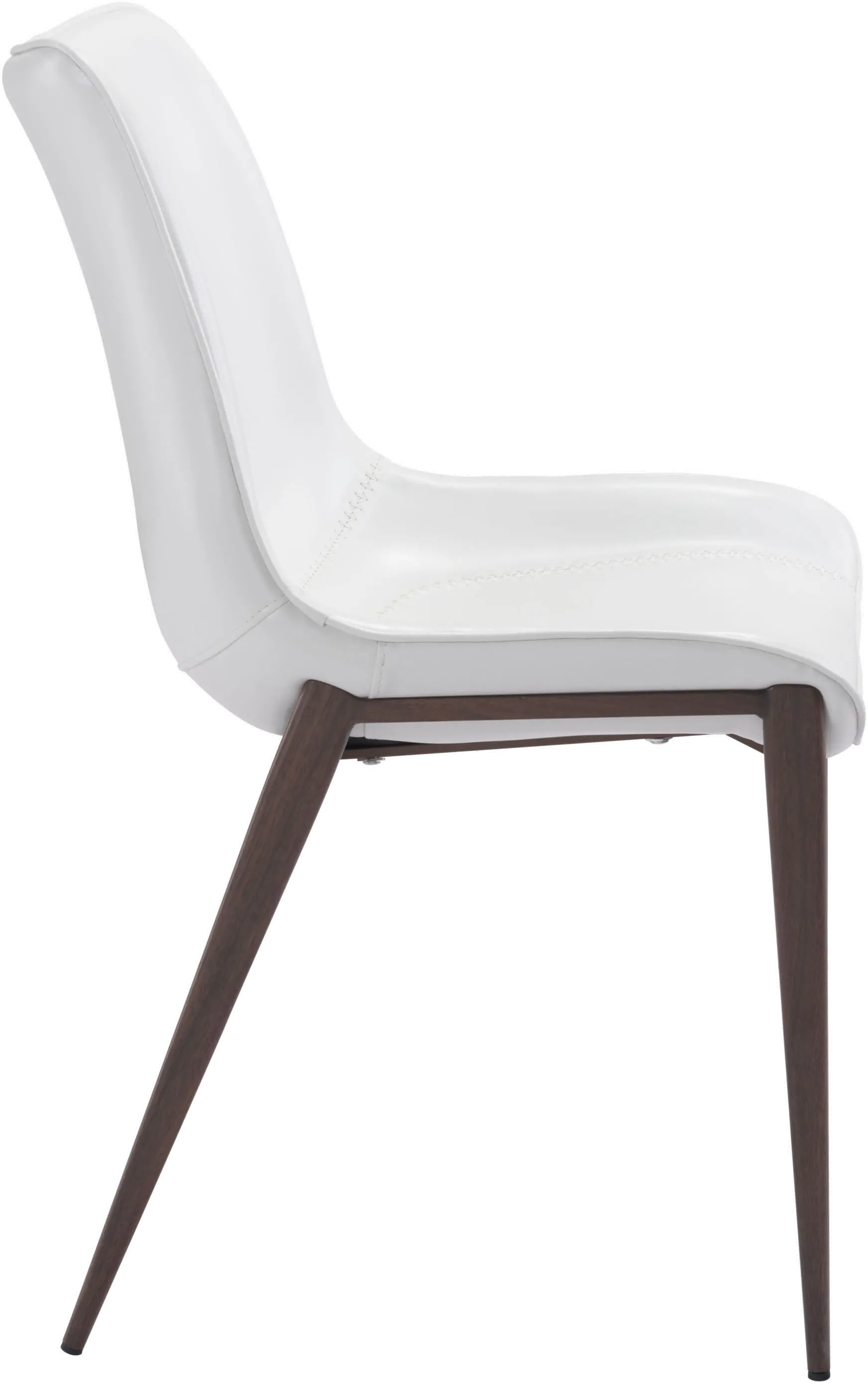 White and Walnut Dining Room Chair (Set of 2) - Magnus-5