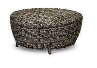 Dark Driftwood 36 Round Patio Coffee Table with Storage - Marana-2