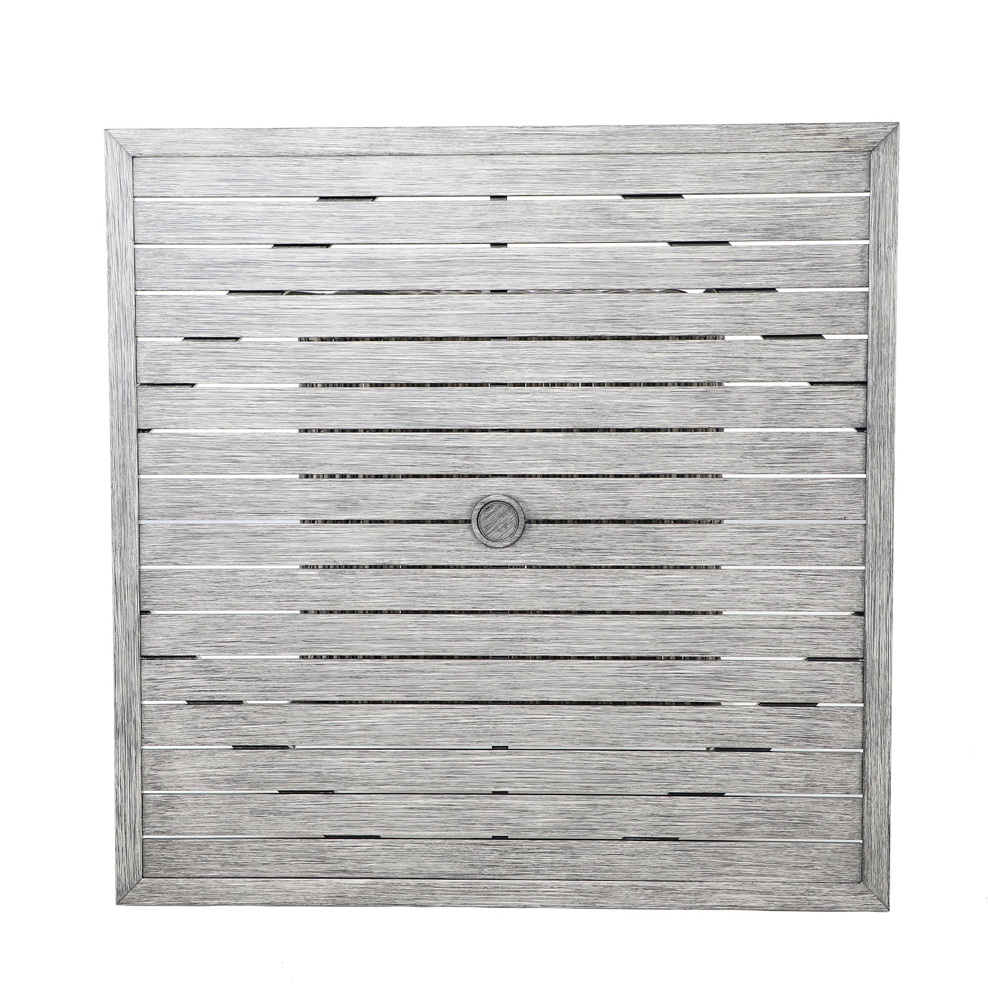 Weathered Gray 36 Inch Square Patio Bar Table - Marana-3