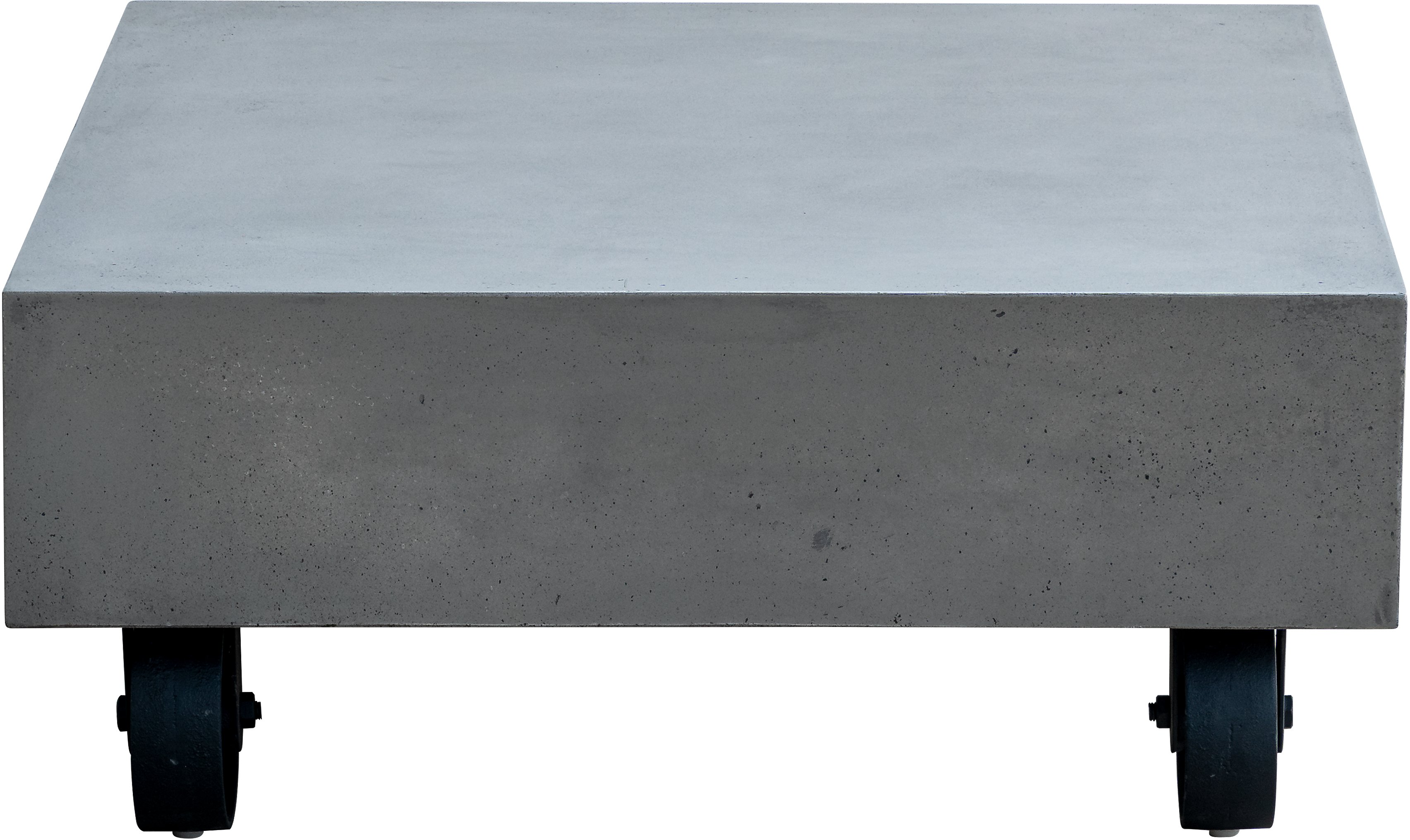 Patio Concrete Coffee Table with Wheel - Soho-2