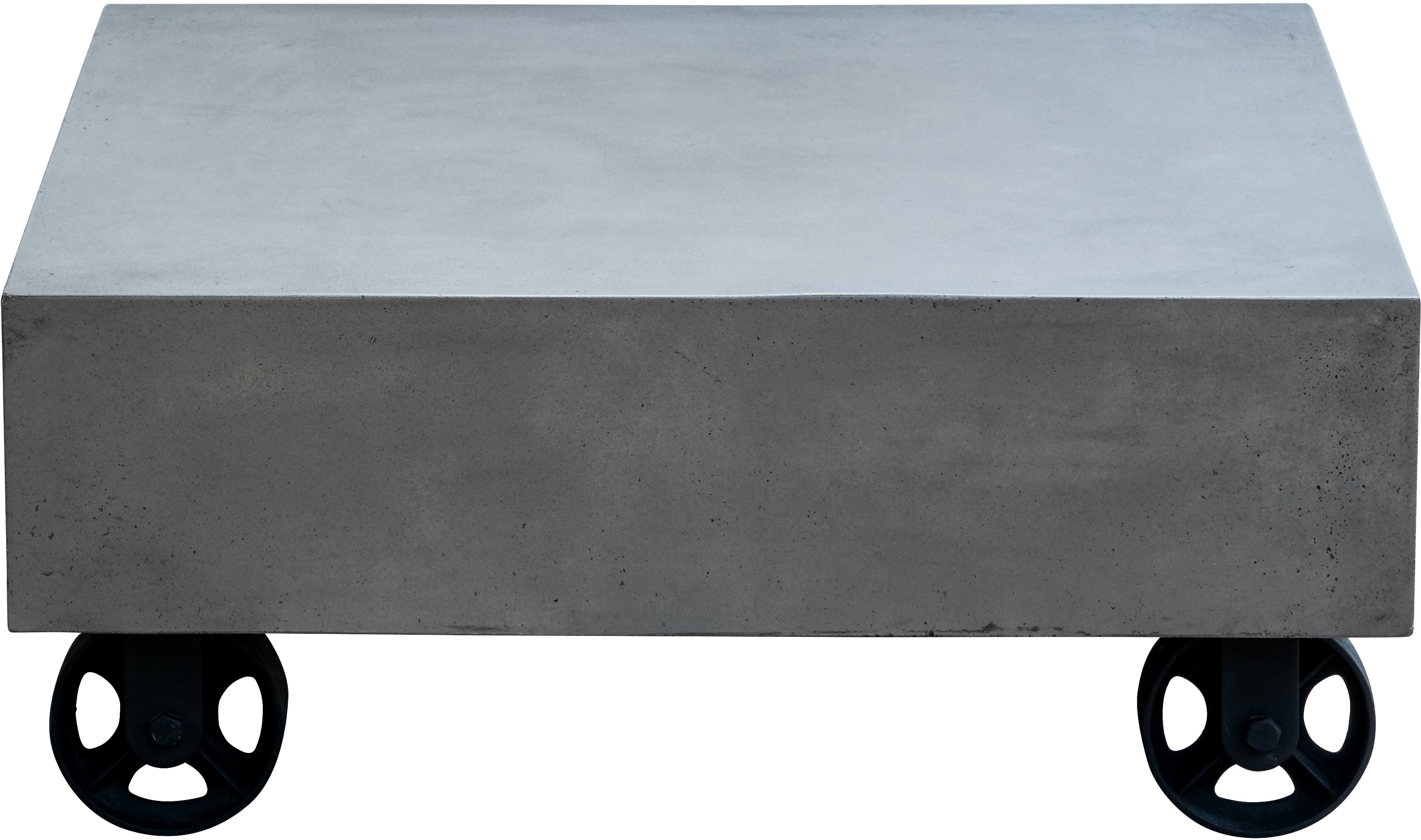 Patio Concrete Coffee Table with Wheel - Soho-3