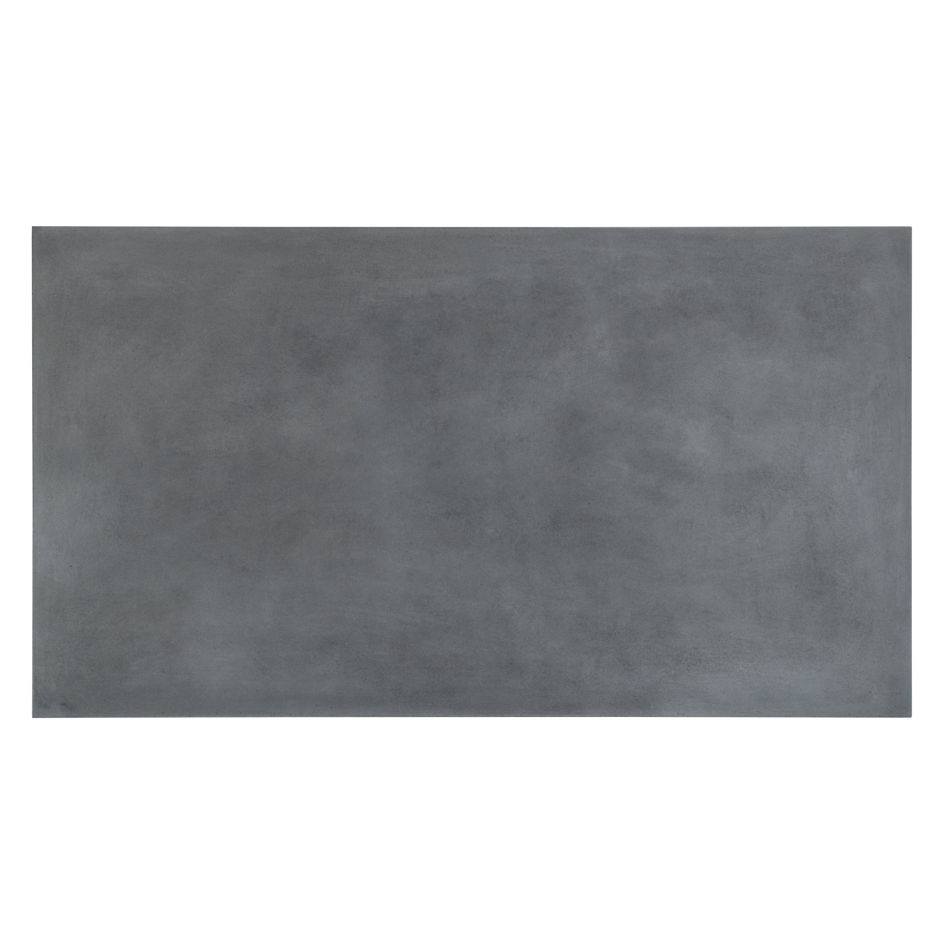 Modern Rectangular Patio Coffee Table - Concrete-4