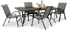 Bali 5 Piece Patio Dining Set with 4 Sling Chairs