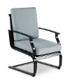 Modern Black Patio Spring Chair - Sea Breeze