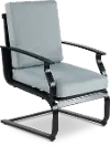 Sea Breeze Black Patio Spring Chair
