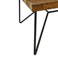 Rustic Pine and Metal Dining Room Table - Cliff-4