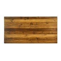 Rustic Pine and Metal Dining Room Table - Cliff-5