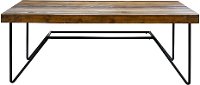 Rustic Pine and Metal 6 Piece Dining Room Set - Cliff-3