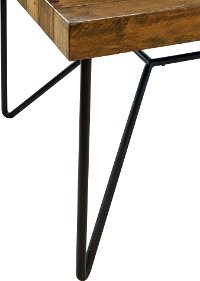 Rustic Pine and Metal 6 Piece Dining Room Set - Cliff-5