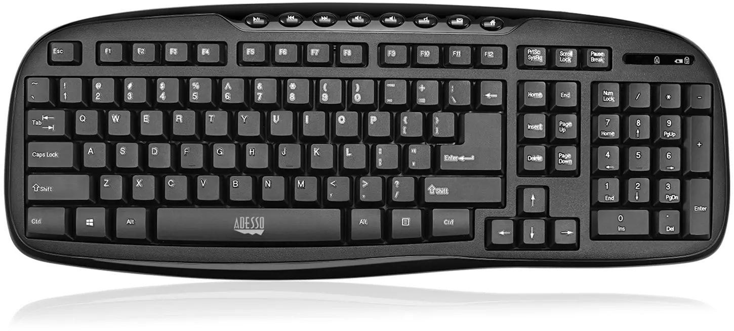 WKB-1330CB Adesso 2.4 GHz Wireless Desktop Keyboard and Mouse Combo-2