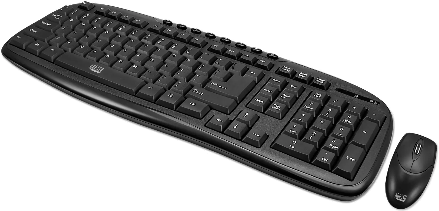 WKB-1330CB Adesso 2.4 GHz Wireless Desktop Keyboard and Mouse Combo-3