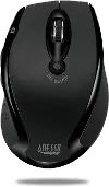 iMOUSE-M20 BLACK Adesso Black Wireless Ergonomic Optical Mouse - iMouse M20