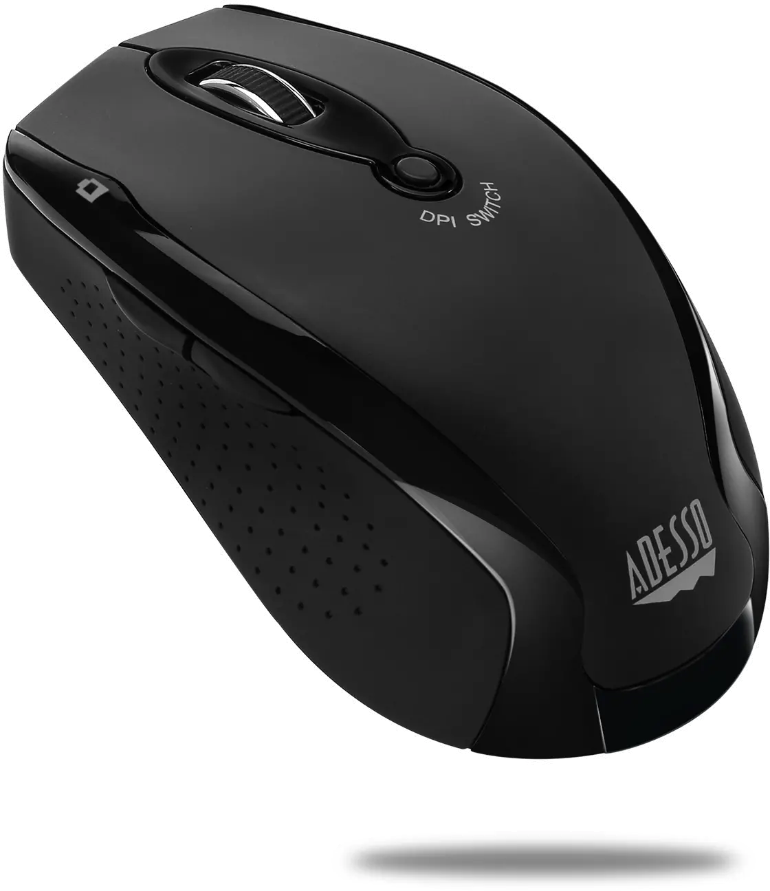 iMOUSE-M20 BLACK Adesso Black Wireless Ergonomic Optical Mouse - iMouse M20-2