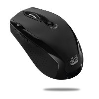 iMOUSE-M20 BLACK Adesso Black Wireless Ergonomic Optical Mouse - iMouse M20-2