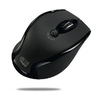 iMOUSE-M20 BLACK Adesso Black Wireless Ergonomic Optical Mouse - iMouse M20-3