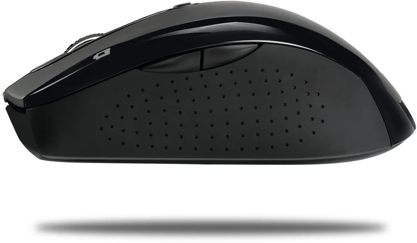 iMOUSE-M20 BLACK Adesso Black Wireless Ergonomic Optical Mouse - iMouse M20-5
