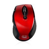 iMOUSE-M20 RED Adesso Red Wireless Ergonomic Optical Mouse - iMouse M20