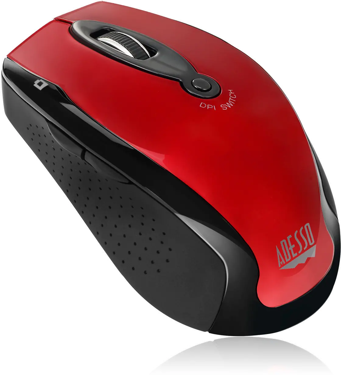 iMOUSE-M20 RED Adesso Red Wireless Ergonomic Optical Mouse - iMouse M20-2