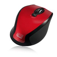 iMOUSE-M20 RED Adesso Red Wireless Ergonomic Optical Mouse - iMouse M20-3