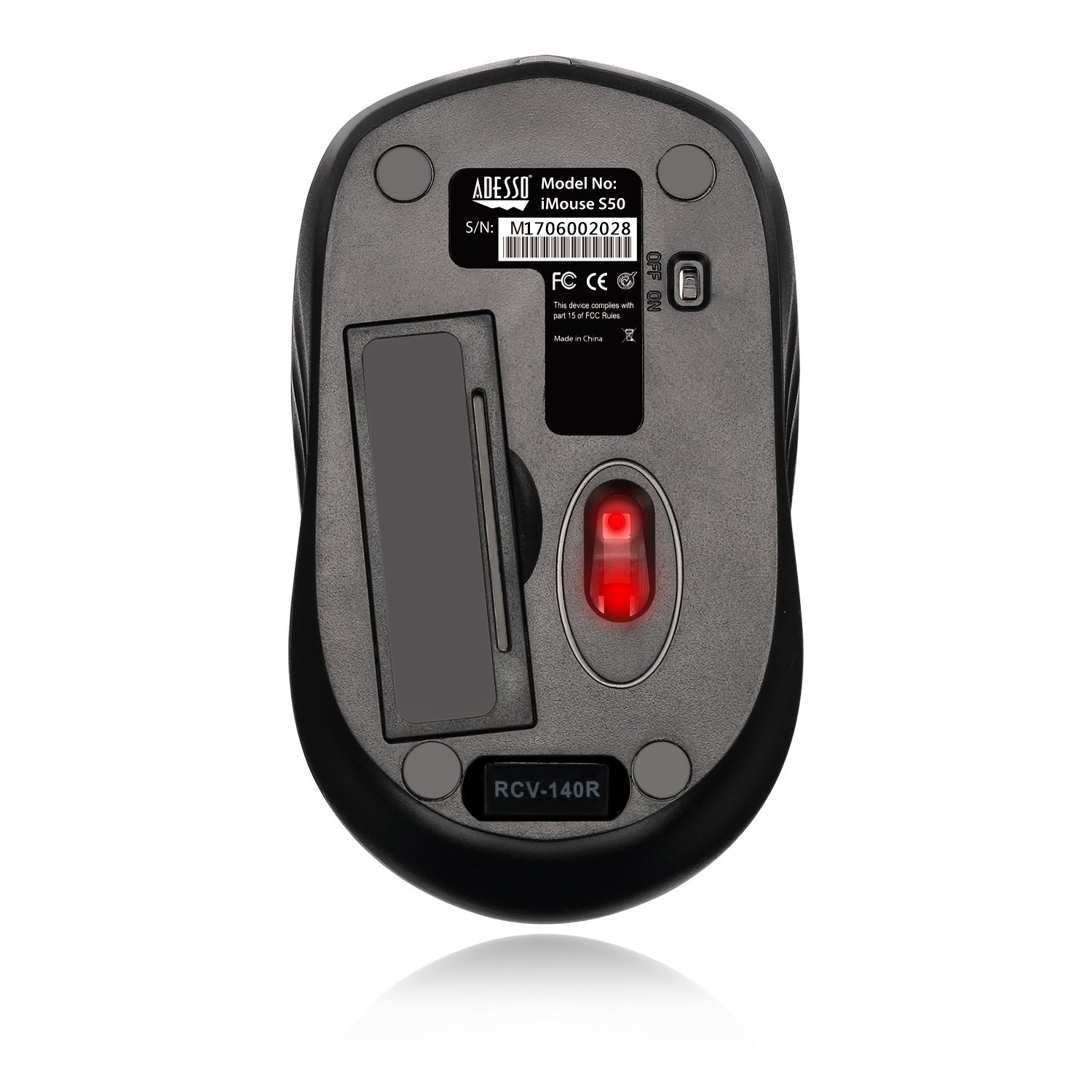 iMOUSE-S50 BLACK Adesso Black Wireless iMouse - S50-6