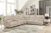 Washington 6-Piece Power Reclining Leather Sectional